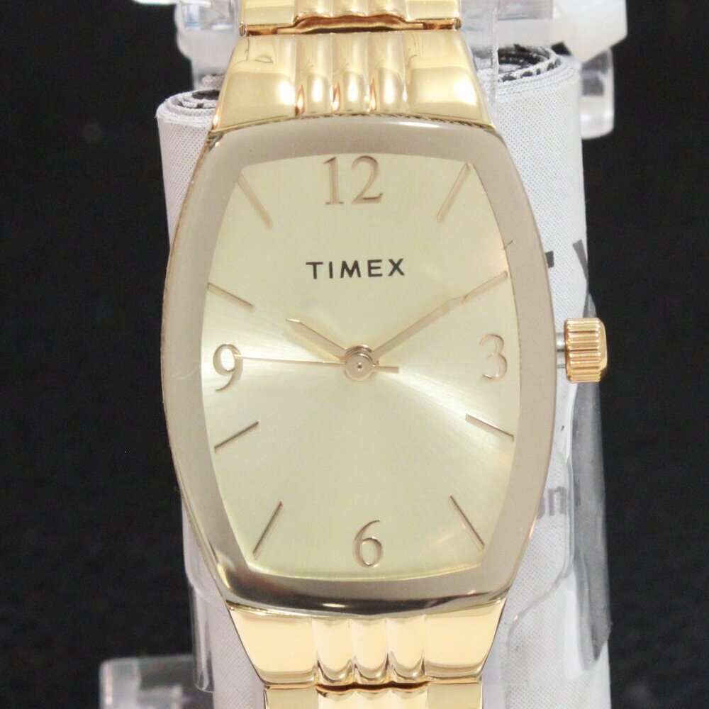 Timex Main Street Ladies Quartz Watch Gold Tone Expansion Bracelet 21mm - Picture 9 of 11